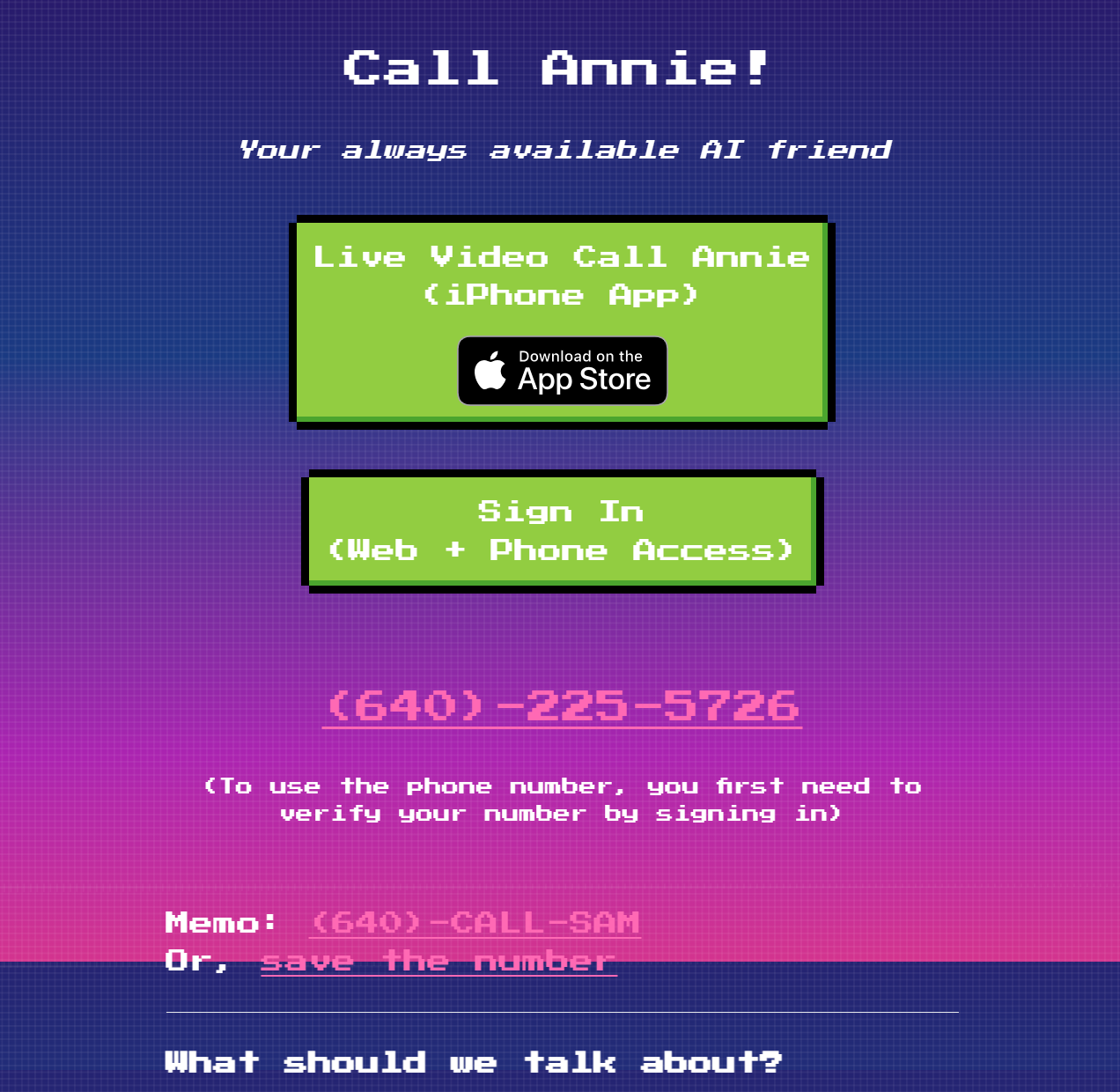 Call Annie