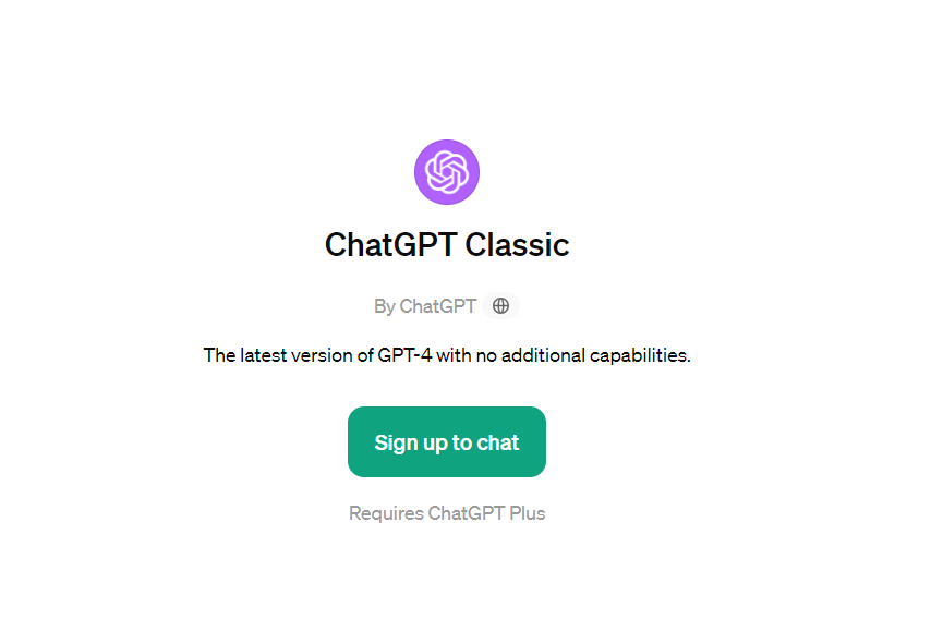 ChatGPT经典版
