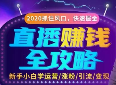 直播赚钱攻略，教你涨粉/引流/带货/变现，轻松月入10万+！