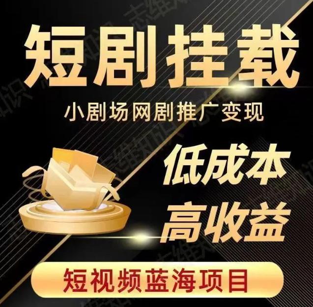 2023年短视频蓝海项目：抖音快手短剧推广攻略，低成本高收益实战教程