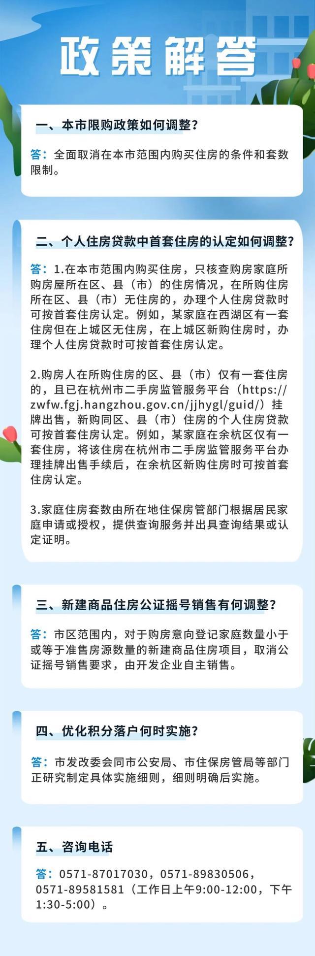 杭州取消限购 有客户买8套老破小