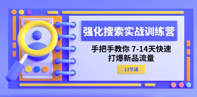 强化搜索实战训练营，手把手教你714天快速打爆新品流量（13节课）