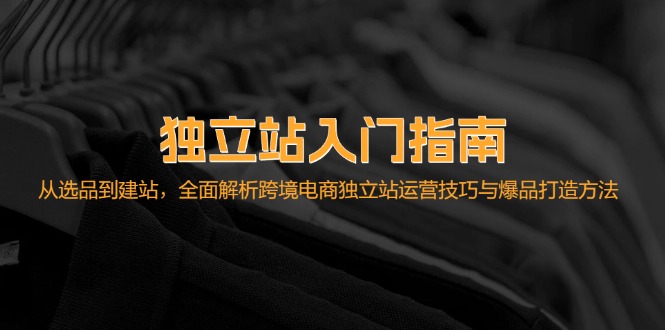 独立站入门指南：从选品到建站，全面解析跨境电商独立站运营技巧与爆品…-2023赚钱项目-创业项目 - 玩锤子创业网