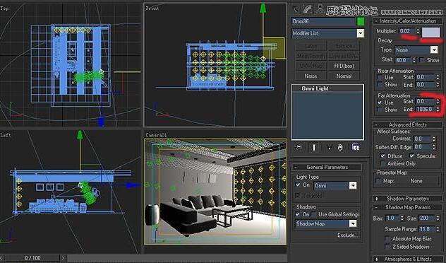 3DMAX效果图室内渲染高级教程