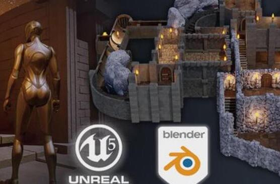 Blender+UE5暗黑地牢RPG游戏制作教程（画质还行带中字）