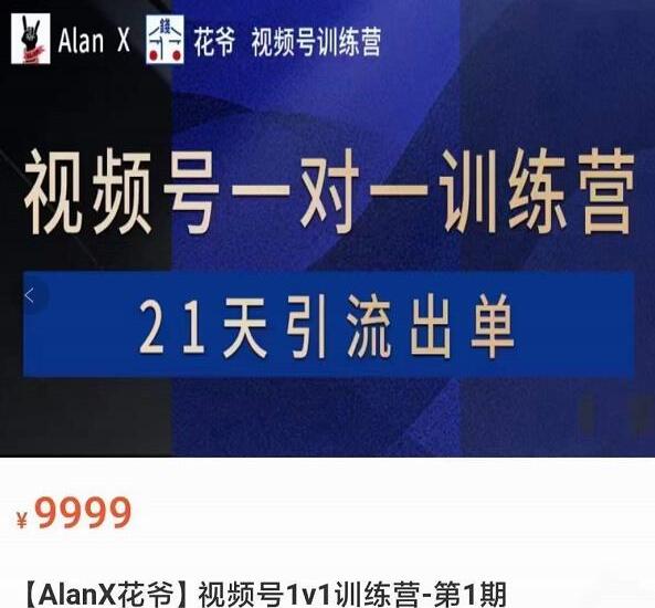 AlanX花爷·视频号引流出单训练营（原价9999元）