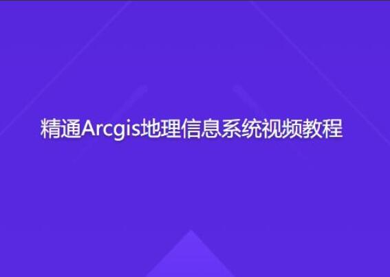 精通Arcgis地理信息系统视频教程