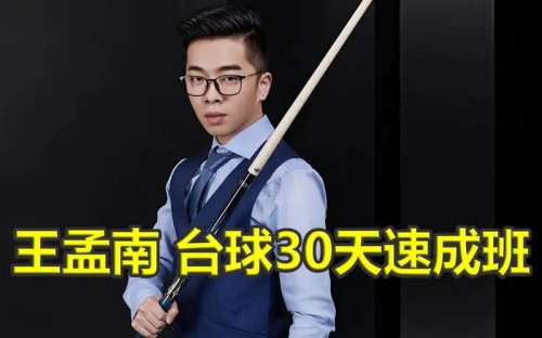 王孟南台球教程教学 入门进阶13月实现一杆清视频课程