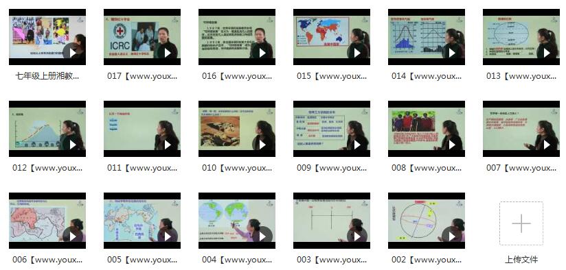 湘教版初一(七年级)地理课本同步教学视频目录